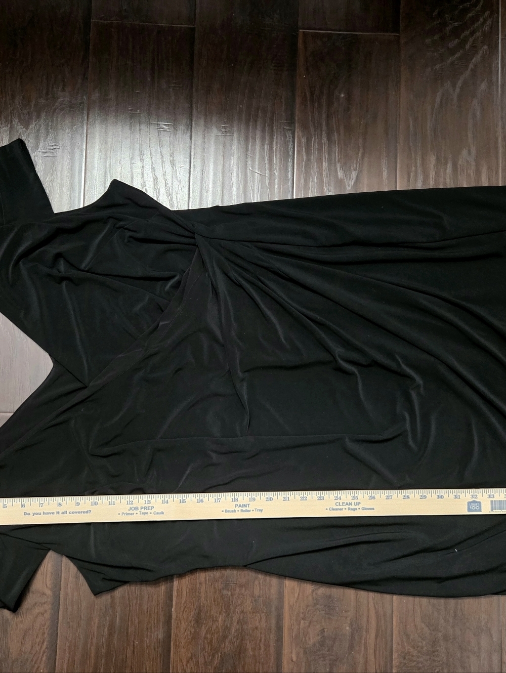 Lauren Ralph Lauren Black Cold-Shoulder Draped Women’s Dress - Picture 9 of 9
